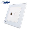 Livolo Wholesale TV + Computer Two Gang TV Sockets de computadora VL-W292VC-13